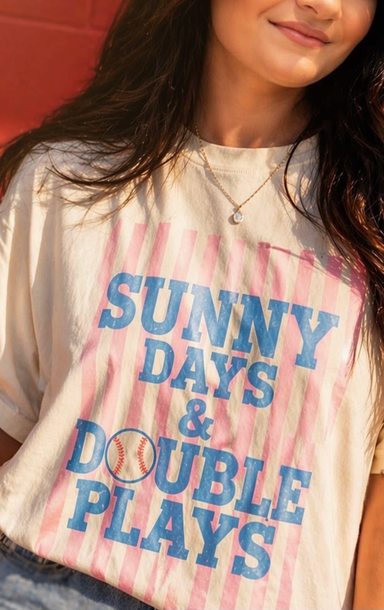 Sunny Days Baseball Mom Tee