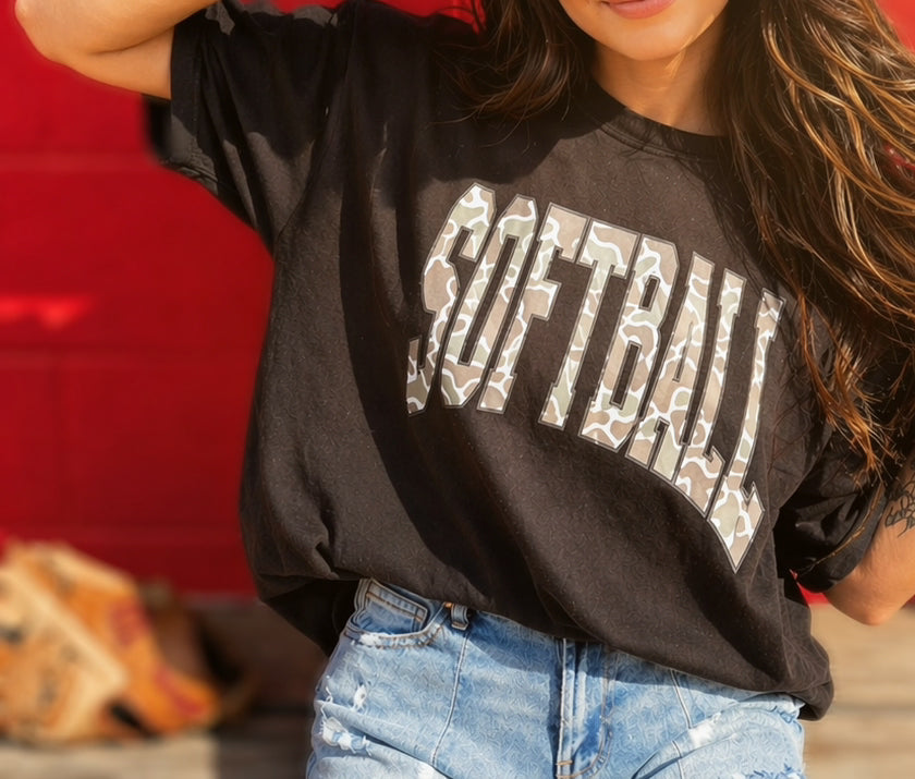 Duck Camo Softball Tee